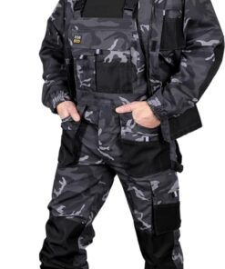Salopette de travail REIS FORECO-B Camouflage Taille 46 Longueur Réglable