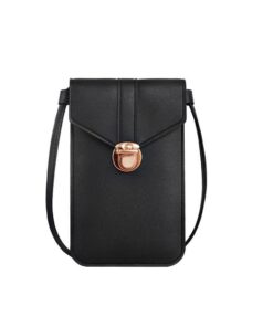 Sac à bandoulière Narunii Mini pour Femmes -Compatible avec Smartphones -Cuir PU Transparent'utilisable en Full Screen -