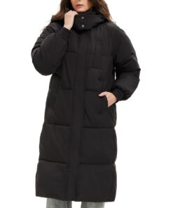 PUFFIT doudoune épaisse femme hiver chaude avec capuche poches profondes pour femme