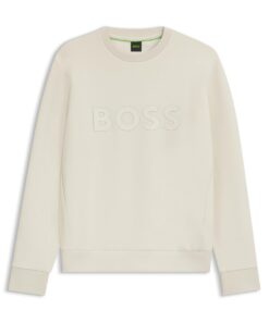 BOSS Hommes Salbo Sweat en Coton Stretch à Logo en Relief pour Hommes Authenticité et Comfort en Scene Sportive et Casua