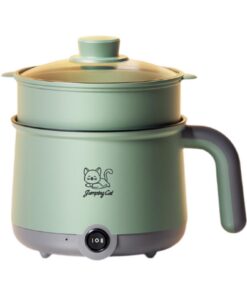 LOVIVER Cuiseur à Riz Électrique Multifonctionnel pour Cuisine et Dortoir, 1,8 L, Gris Vert
