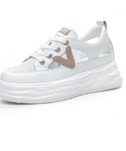 Chaussures en Maille Ericat pour Femmes Respirantes Comfortables Summer Chunky Baskets