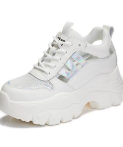 Ericat Chaussures de Sport Respirantes pour Femmes | Épaisses, Légères et Mode | Hauteur Augmentée pour Sport et Fitness