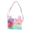 Holibanna Sac à Bandoulière Peluche Licorne Colorée Fête des Enfants Arc-Ciel Pratique pour Change Et Jouets