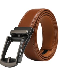 VRLEGEND Ceinture Homme Automatique Formel Réglable Boîte Cadeau Boucle Cliquet pour Costume Bureau Travail