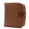 Charmoni Portefeuille en Cuir Véritable pour Homme - Multi Poches - Marron Clair