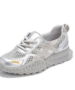 Chaussures Dad Shoes Classiques en Cuir Respirantes pour Femmes Fitness et Course à Pied Chaussures confortables avec Se