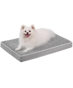 Lit pour Chien Orthopédique, Dehoussable Lavable en Machine, Système Antidérapant & Imperméable, Taille Moyenne 88x55x7c