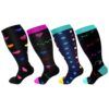 Chaussettes de contention JAWSEU Femme Homme Grossesse Voyage Compression Mollet Large 2XL-4XL