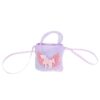 VANZACK Sac Bandoulière Licorne Pelucheux cartoon pour Enfants Toddlers
