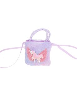 VANZACK Sac Bandoulière Licorne Pelucheux cartoon pour Enfants Toddlers