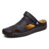 Asifn Chaussures Hommes Cuir Respirant Plage Randonnée Trekking Bout Ouvert Été