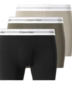 Calvin Klein Boxers Homme en Jeans Noir/Gris/Kaki X3 Brief 3