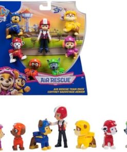 Pat Patrouille Air Rescue - Coffret 7 Figurines Mission Voltige - Jouet Enfant 3 Ans Et +