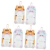 DIYEAH 3 Pièces Ensemble Avec Animaux De Dessin Animé Mignon Transparent Clip Porte-Cartes Couverture Pour Porte-Cartes
