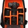 Sac de voyage professionnel Sacoche pour reflex + ordinateur 15.6" en nylon, rangement accessoires, orange