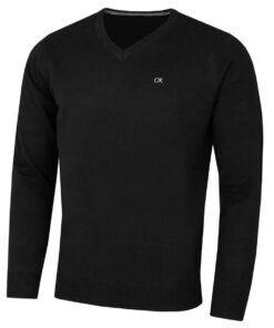 Calvin Klein Pull à col en V en Coton Doux - Pour Homme - Doux et Comfortable - V-Neck Sweater