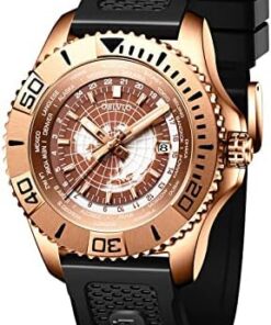 OBLVLO Montre Militaire Automatique pour Hommes Étanchéité Super Lumineux BM