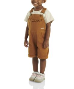 Carhartt Short CM9748 pour Enfants - Pantalon en Toile à Volants sur le Devant Durable et Confortable pour Filles - Jeux
