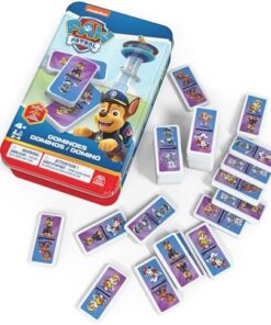 Pat Patrouille Boîte Métal Dominos 28 Héros Chiots Enfant 4 Ans+