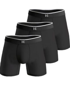 HAGOT Boxers Homme Lot de 3 Ultra Doux et Respirant pour Un Confort Inégalé, idéal pour le Travail et le Weeks-End, Lot