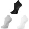 Chaussettes WeddHuis Antidérapantes Femmes Respirantes et Confortables pour Yoga et Pilates - Taille Unique 35-39