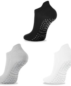 Chaussettes WeddHuis Antidérapantes Femmes Respirantes et Confortables pour Yoga et Pilates - Taille Unique 35-39