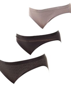 Culottes Femme Les Pockets Coton x3 | Confort Coton & Élasthanne pour Femmes | Lot de Slips Multicolores | Ceinture Douc