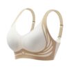 Soutien-Gorge Push-up Sans Armature Respirant à Larges Bretelles, Soutien-Gorge Modelant Anti-Affaissement pour Femme, S