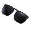 Long Keeper Clip Lunettes de soleil polarisées pour hommes et femmes,Clip solaire pour lunettes de vue,Grand carré 59mm