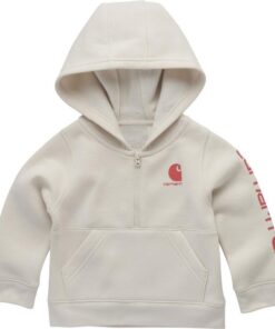 Carhartt Sweatshirt Capuche Enfant Housse Demi-Zip Femelle