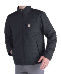 Carhartt Veste Imperméable Homme Léger Isolée pour Travaux de Construction Rain Defender