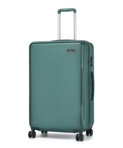 Valise Kono Grand 75cm 4 Roues PC+ABS Rigide TSA Serrure Étui Voyage Vert Militaire Global Recycled Standard
