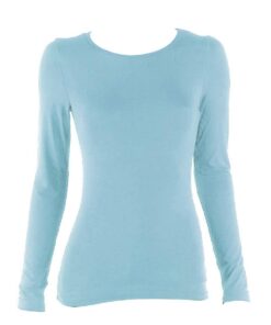 Charmoni Pull sous Pull Femme Coupe Classique Bleu Clair Taille Unique 38