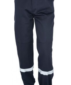 Pantalon de sécurité City Guard SPF1 Polycoton Bleu Marine Bandes Rétro-réfléchissantes pour Incendies