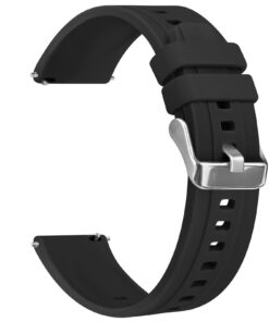 Bracelet de montre Vancle en silicone 22mm, bracelet de remplacement souple et réversible pour hommes et femmes