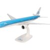 Herpa KLM Boeing 777 300ER Maquette Avion 1/200 Snap-fit Model Pièce de Collection avec Support Figurine Plastique