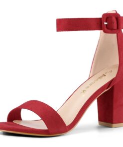 Sandales à Bout Ouvert Chunky à Talon Haut pour Femme - Confort Optimal, Tendance 2023, Idéal pour les Sorties de Bureau
