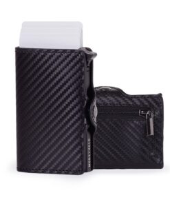 Moneyhold Porte-Cartes Bancaire Unisexe - Portefeuille Slim en Simil-Cuir Vegan Anti Piratage RFID, Compact et Élégant -