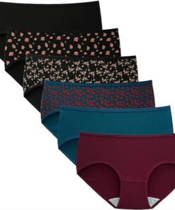 Culottes femme coton doux taille basse sous-vêtement élastique lot de 6 OEKO-TEX STANDARD 100
