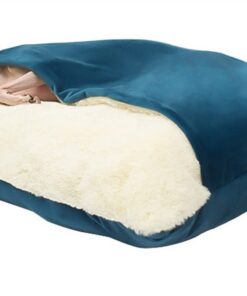 Lit de chienDHGTEP lavable Couverture amovibleSac de couchage en peluche petit et moyen