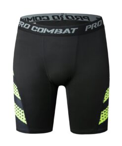 HULG Lot De 3 Shorts De Compression pour Hommes - Cool Dry Latérales - Idéal Pour La Course, L'Entraînement, La Gym - Ve