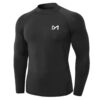 MEETYOO Chemise Compressee Homme Longues Manches pour Fitness et Running - Vetement De Base pour Musculation et Jogging