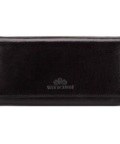 Portefeuille WITTCHEN Noir Cuir de Grain 18.5x10cm Horizontalement Collection Italy 21-1-052-1