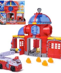 Pat Patrouille Caserne Pompiers Marcus Fire Rescue - Effets Sonores Lumineux Collectionnable - Jouet Enfant 3 Ans+