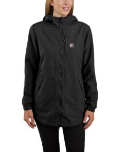 Carhartt Rain Defender Manteau Ample Léger Veste Femme Hiver Polyester Durable Chaud Veste de Pleuvaison Woman Vêtements