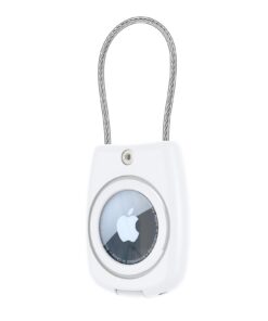 Aimtel Étanche IPX8 Porte-Clefs Airtag Compatible avec Apple, Accessoire Waterproof Universel pour Objets Cherds, Idéal