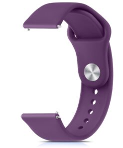 Bracelet WANME Compatible Garmin Venu Sq 2/Venu Sq Music pour Homme et Femme, Silicone Violet Foncé, 20MM, vitréactif 5