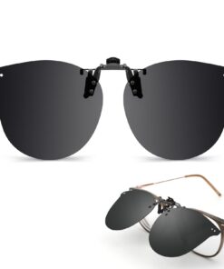 Hifot Clip Solaire pour Lunettes de Vue Antibruit Anti-UV Homme Femme Peche Conduite Sports