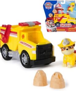 Pat Patrouille Ruben Véhicule Pompiers Rescue Mission - Jouet Enfant 3 Ans+ - 2 Projectiles Collectionnable